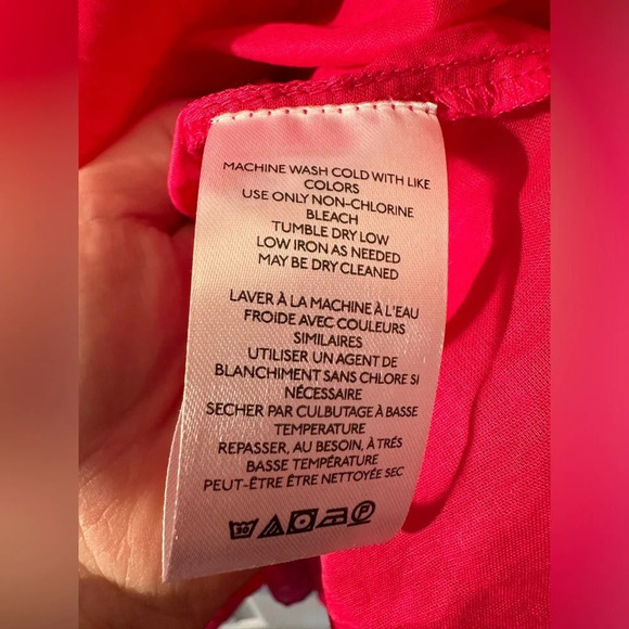 NWT KIMCHI BLUE Pink Ruffled Babydoll Cotton Large Peter Pan Collar Puff Sleeves - Picture 9 of 11